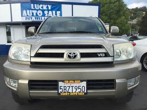 2003 Toyota 4Runner for sale at Lucky Auto Sale in Hayward CA