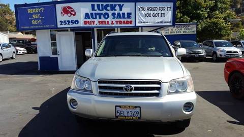 2003 Toyota Highlander for sale at Lucky Auto Sale in Hayward CA
