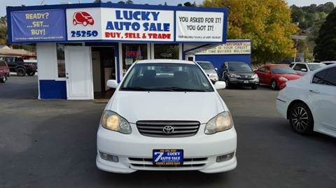 2003 Toyota Corolla for sale at Lucky Auto Sale in Hayward CA