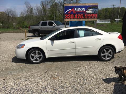 2007 Pontiac G6 for sale at Simon Automotive in East Palestine OH