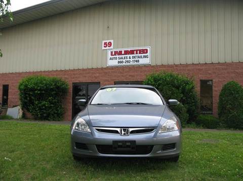 2007 Honda Accord for sale at Unlimited Auto Sales & Detailing, LLC in Windsor Locks CT