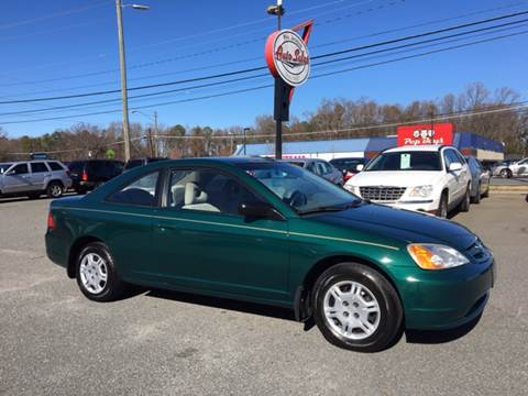 2002 Honda Civic for sale at Phil Jackson Auto Sales in Charlotte NC