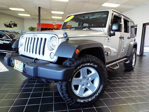 2014 Jeep Wrangler Unlimited for sale at SAINT CHARLES MOTORCARS in Saint Charles IL