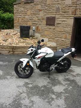 2013 Honda CB500F for sale at STIRLING MOTORS, LLC in Irwin PA