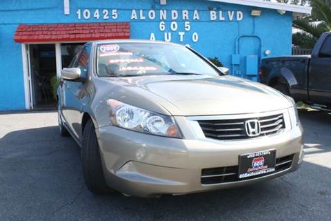 2009 Honda Accord for sale at 605 Auto  Inc. in Bellflower CA