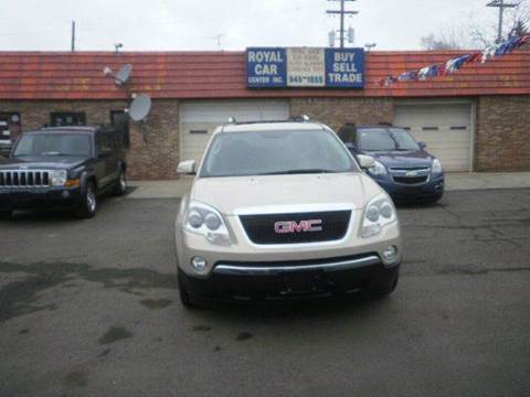 2008 GMC Acadia for sale at ROYAL CAR CENTER INC in Detroit MI