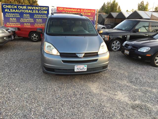 2004 Toyota Sienna for sale at ALSA Auto Sales in El Cajon CA