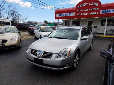 2004 Nissan Maxima for sale at Sandy Lane Auto Sales and Repair in Warwick RI