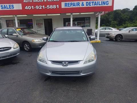 2003 Honda Accord for sale at Sandy Lane Auto Sales and Repair in Warwick RI
