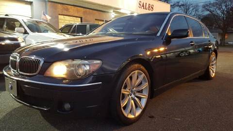2007 BMW 7 Series for sale at Trimax Auto Group in Norfolk VA