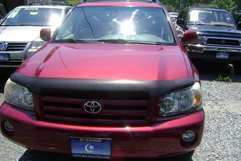 2004 Toyota Highlander for sale at Balic Autos Inc in Lanham MD