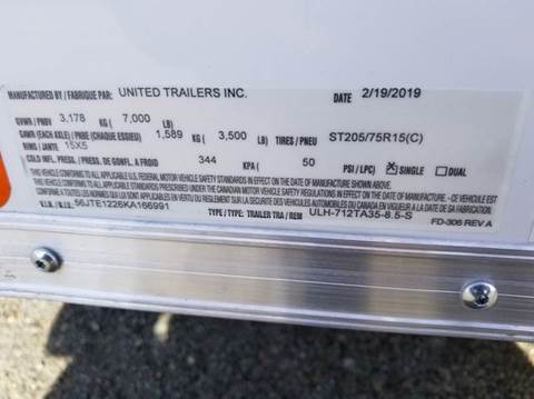 2022 United 7x12 7K ULH