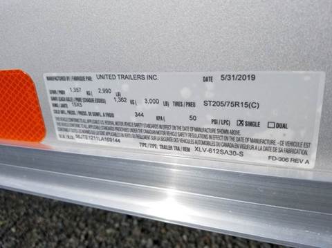 2022 United 6x12+2 3.5K XLV