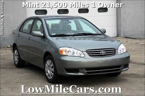 2003 Toyota Corolla for sale at LM CARS INC in Burr Ridge IL