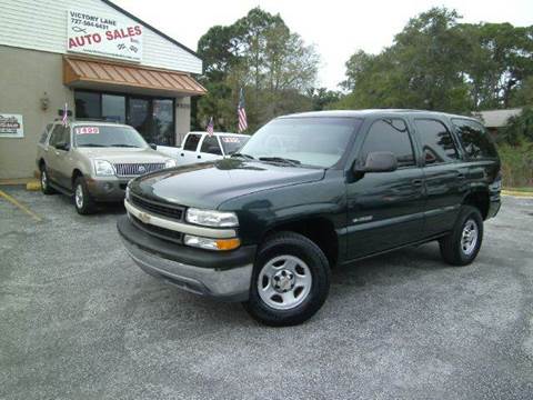 2001 Chevrolet Tahoe for sale at VICTORY LANE AUTO SALES in Port Richey FL