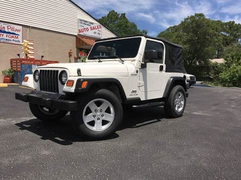 2004 Jeep Wrangler for sale at VICTORY LANE AUTO SALES in Port Richey FL