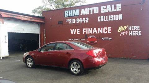 2009 Pontiac G6 for sale at BHM Auto Sales in Detroit MI