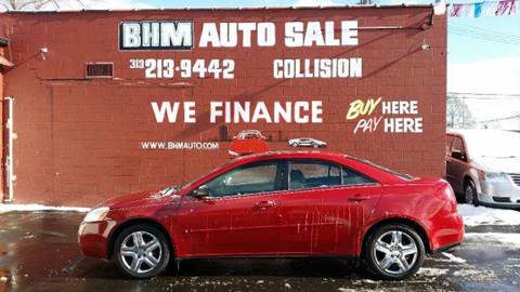 2007 Pontiac G6 for sale at BHM Auto Sales in Detroit MI