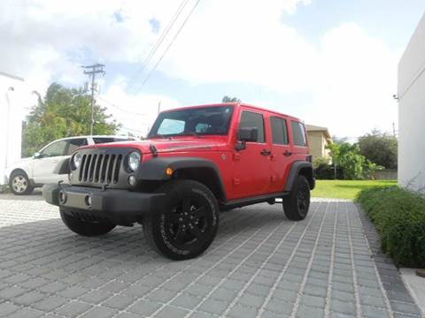 2016 Jeep Wrangler Unlimited for sale at MPH IMPORT & EXPORT INC in Miami FL