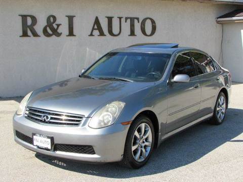 2005 Infiniti G35 for sale at R & I Auto in Lake Bluff IL