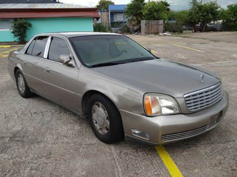 2002 Cadillac DeVille for sale at SUPER DRIVE MOTORS in Houston TX