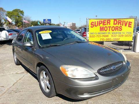2002 Ford Taurus for sale at SUPER DRIVE MOTORS in Houston TX