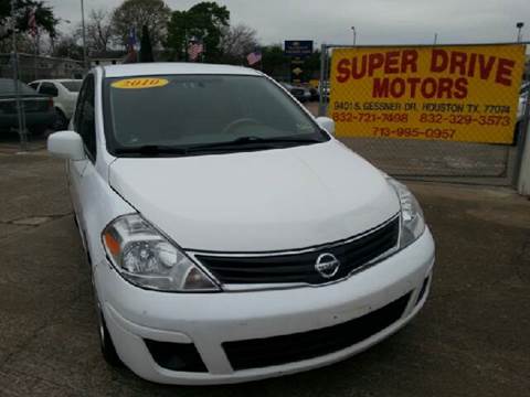 2010 Nissan Versa for sale at SUPER DRIVE MOTORS in Houston TX