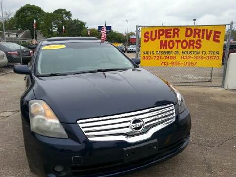 2007 Nissan Altima for sale at SUPER DRIVE MOTORS in Houston TX