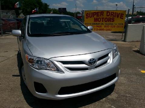 2012 Toyota Corolla for sale at SUPER DRIVE MOTORS in Houston TX