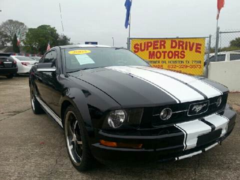 2005 Ford Mustang for sale at SUPER DRIVE MOTORS in Houston TX
