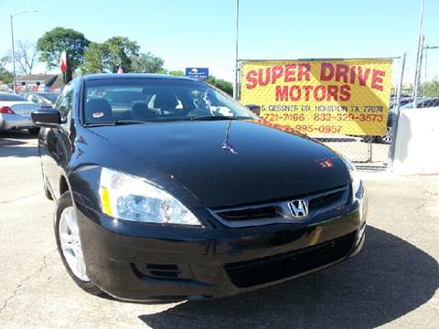 2007 Honda Accord for sale at SUPER DRIVE MOTORS in Houston TX