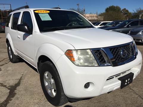 2010 Nissan Pathfinder for sale at SUPER DRIVE MOTORS in Houston TX