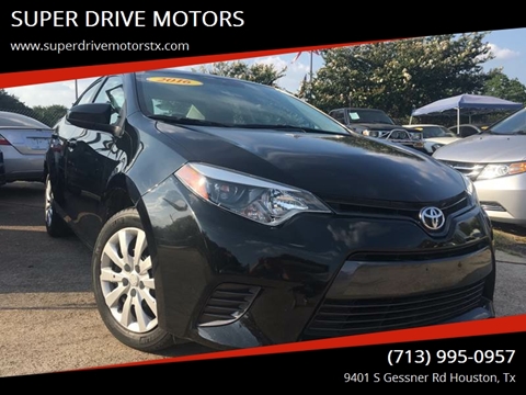2016 Toyota Corolla for sale at SUPER DRIVE MOTORS in Houston TX