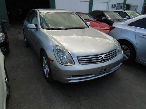 2003 Infiniti G35 for sale at Dream Cars 4 U in Hollywood FL