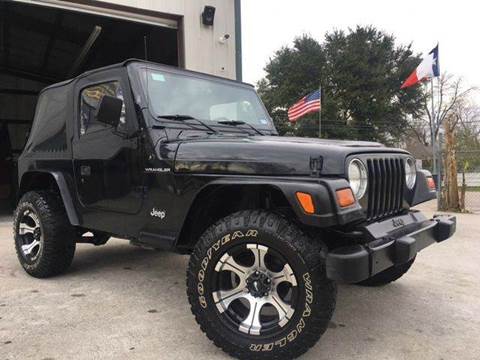 1999 Jeep Wrangler for sale at Sugarland Auto Finance in Houston TX