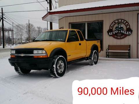 2002 Chevrolet S-10 for sale at Cockrell's Auto Sales in Mechanicsburg PA