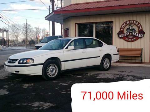 2000 Chevrolet Impala for sale at Cockrell's Auto Sales in Mechanicsburg PA