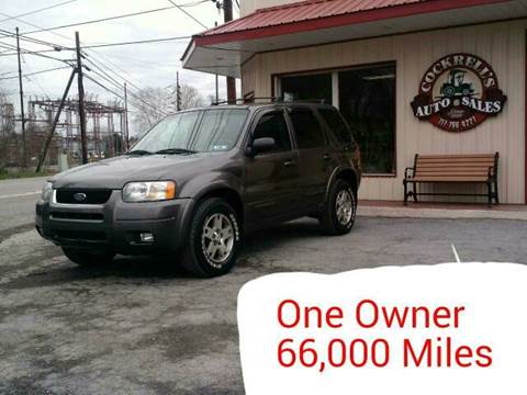 2003 Ford Escape for sale at Cockrell's Auto Sales in Mechanicsburg PA