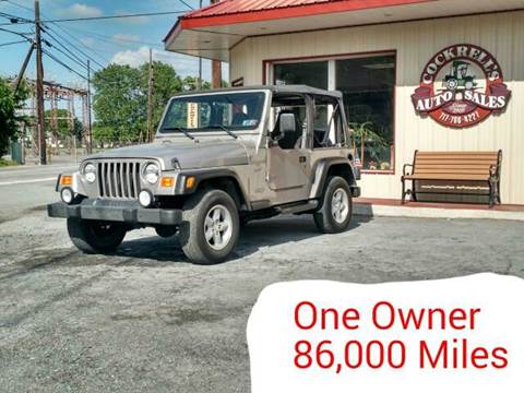 2000 Jeep Wrangler for sale at Cockrell's Auto Sales in Mechanicsburg PA