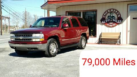 2002 Chevrolet Tahoe for sale at Cockrell's Auto Sales in Mechanicsburg PA