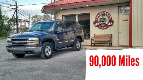 2001 Chevrolet Tahoe for sale at Cockrell's Auto Sales in Mechanicsburg PA