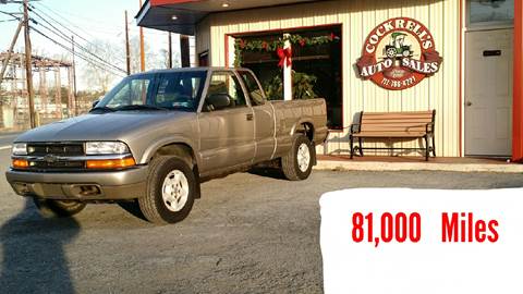 2001 Chevrolet S-10 for sale at Cockrell's Auto Sales in Mechanicsburg PA