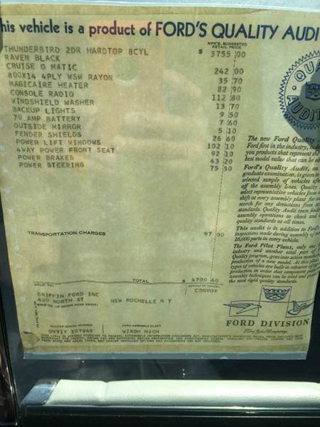 1960 Ford Thunderbird