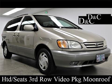 2001 toyota sale sienna xle v6