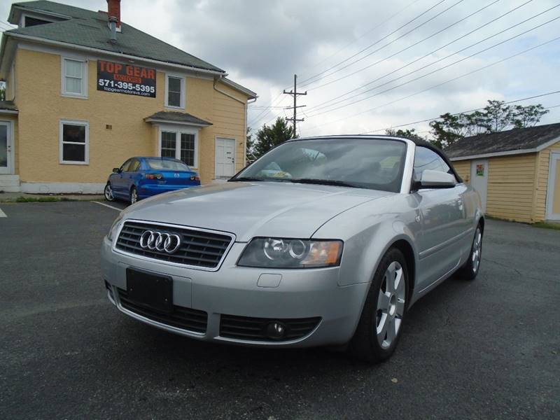 2004 Audi A4 for sale at Top Gear Motors in Winchester VA