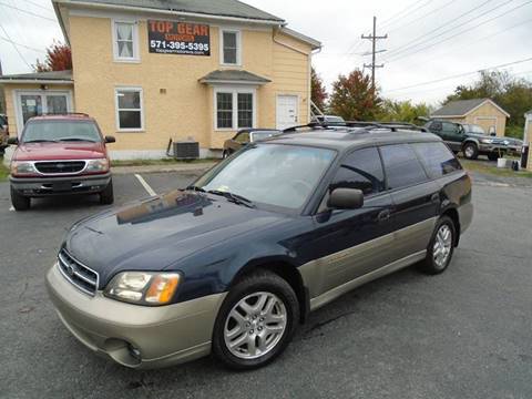 2002 Subaru Outback for sale at Top Gear Motors in Winchester VA