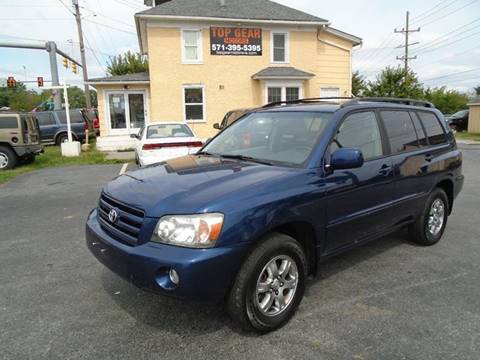 2004 Toyota Highlander for sale at Top Gear Motors in Winchester VA