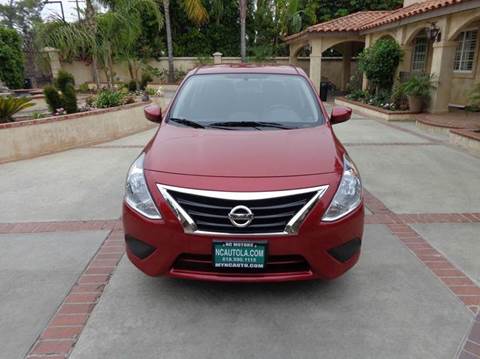 2015 Nissan Versa for sale at N c Auto Sales in Los Angeles CA