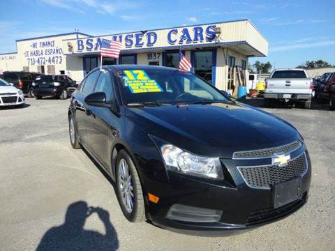 2012 Chevrolet Cruze for sale at BSA Used Cars in Pasadena TX