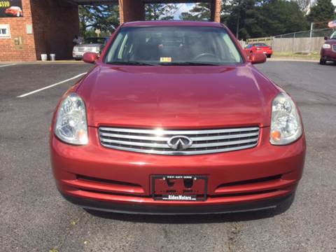 2004 Infiniti G35 for sale at Aiden Motor Company in Portsmouth VA